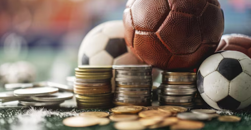 sports-balls-and-stack-of-tokens-on-field